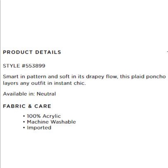 LOFT Plaid Poncho - Picture 3 of 10